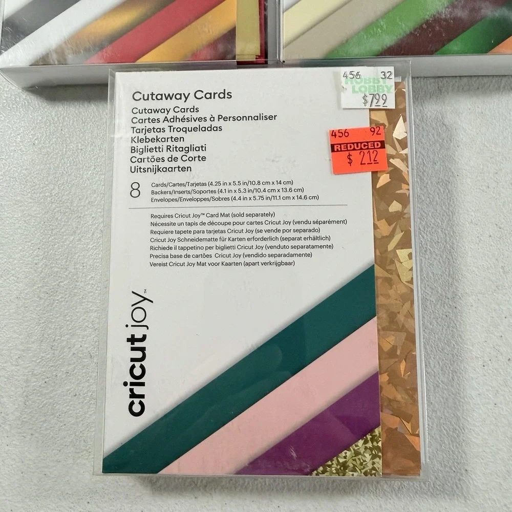 Cricut Joy Foil Transfer Insert Cards 24 Cards Lot Of 3 Packs 4.25